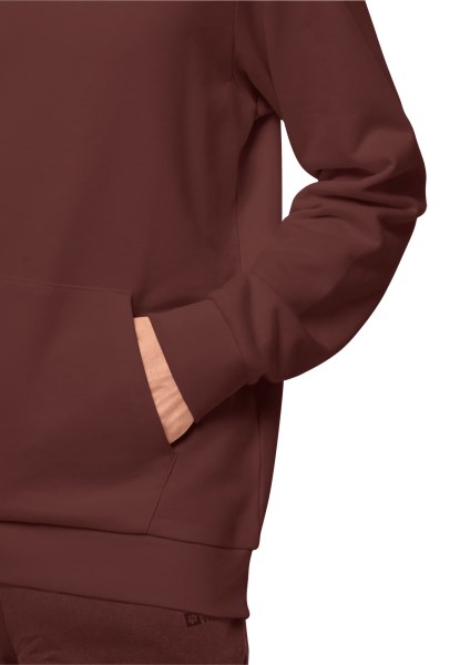 Cordovan Rode Essentiële Hoody M Jack Wolfskin-collecties
