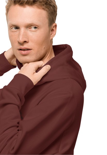 Cordovan Rode Essentiële Hoody M Jack Wolfskin-collecties
