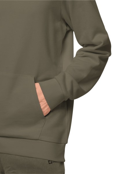 Brand Essential Hoody M Stoffige Olijf Jack Wolfskin