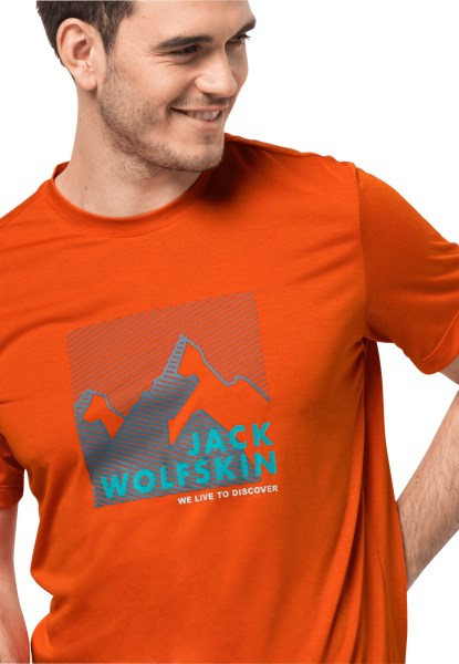 Wandern S/s Graphic T M Merk Jack Wolfskin Wild Brier