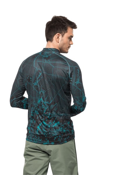 Origin Blue Coral All Over Jack Wolfskin Morobbia L/s Voortzetten M