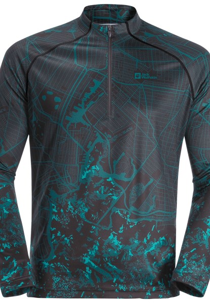 Origin Blue Coral All Over Jack Wolfskin Morobbia L/s Voortzetten M