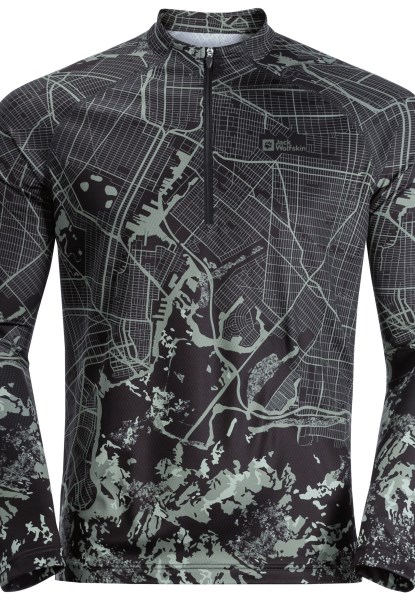 Origins Hedge Green Allover Morobbia L/s Stimuleren M Jack Wolfskin