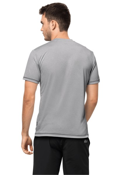 Jack Wolfskin Zilvergrijze Crosstrail T Herencollectie