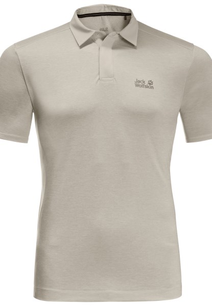 Stoffige Grijze Jack Wolfskin Pack & Go Polo M Origineel