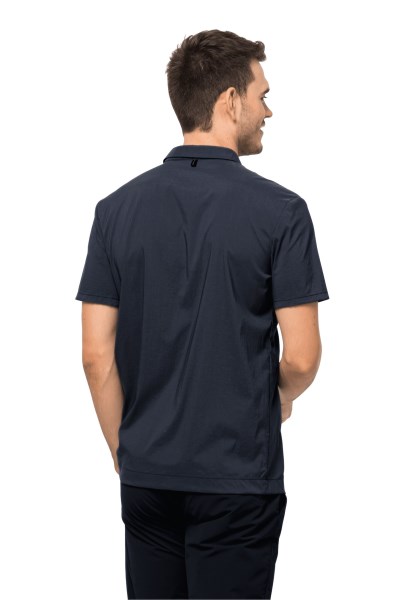 Pack & Go Shirt M Jack Wolfskin Merk Nachtblauw