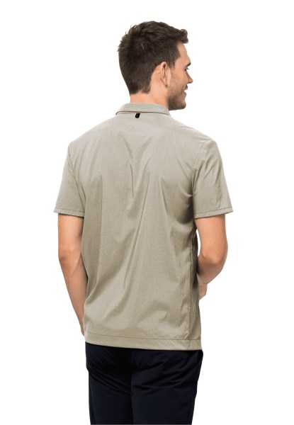 Pack & Go-shirt M Stoffige Grijze Jack Wolfskin-merken