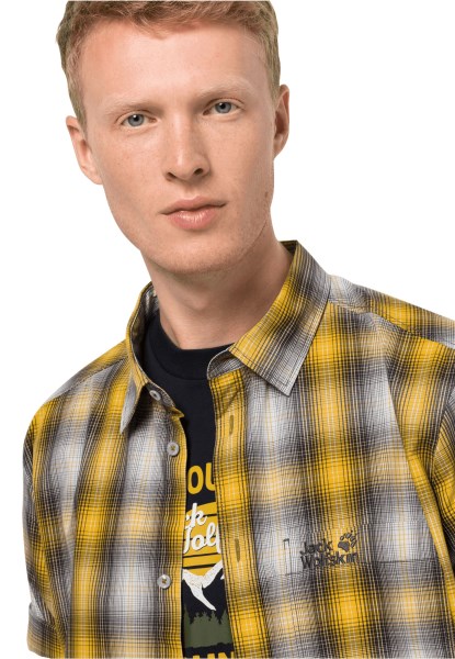 Hot Chili Shirt M Best Potig Geel Xt Checks Jack Wolfskin