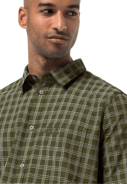 Jack Wolfskin Hot Springs Overhemd M Greenwood Checks Origin