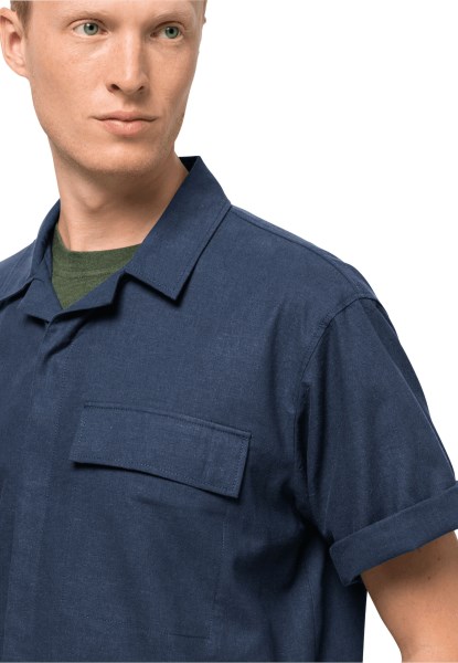 Collectie Nature Zomerhemd M Donker Indigo Jack Wolfskin