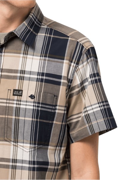 Merken Sand Dun Checks Jack Wolfskin Little Lake Overhemd M
