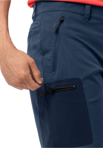 Active Track Shorts Heren Merken Donderblauw Jack Wolfskin