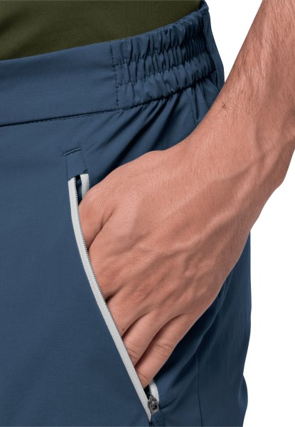 Nieuwe Jack Wolfskin Donderblauwe Overland Broek M