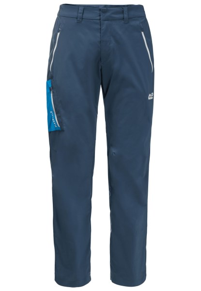 Nieuwe Jack Wolfskin Donderblauwe Overland Broek M