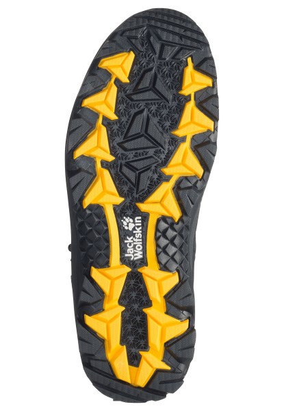 Hot Jack Wolfskin Vojo 3 Texapore Mid M Zwart-potig Geel Xt