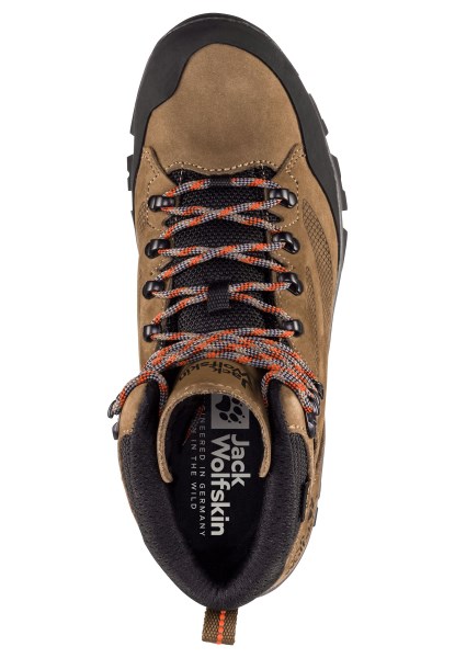 Rebellion Texapore Mid M Bruin-rood Merk Jack Wolfskin