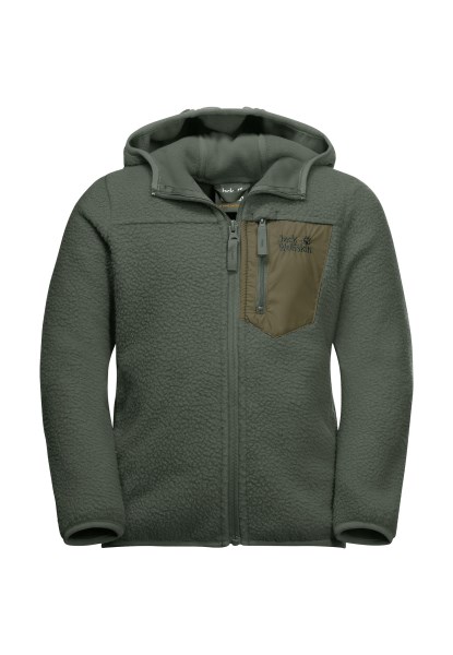 Ice Curl Hood Jacket K Tijm Groen Jack Wolfskin Hot