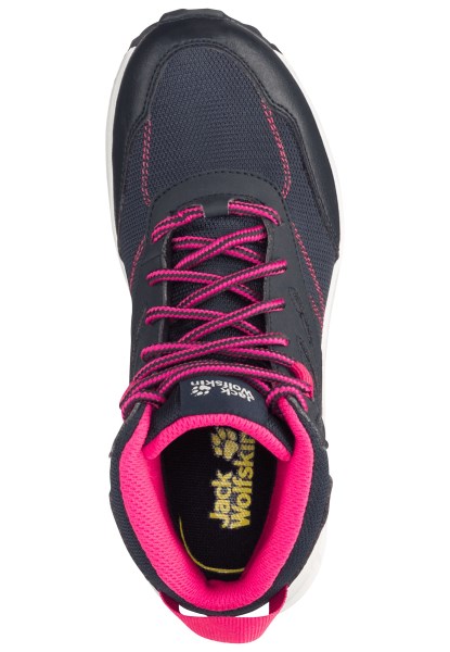 Collectie Jack Wolfskin Night Blue-pink Woodland Texapore Mid K