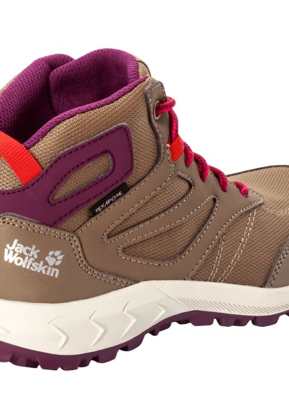 Bruinroze Woodland Texapore Mid K Jack Wolfskin Nieuw