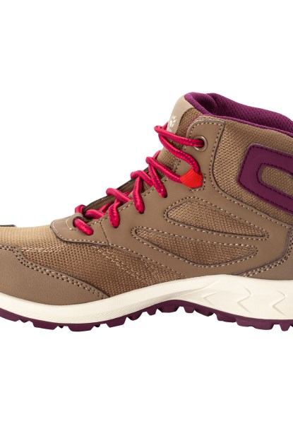 Bruinroze Woodland Texapore Mid K Jack Wolfskin Nieuw
