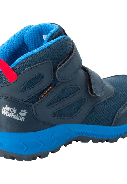 Jack Wolfskin Origins Woodland Texapore Mid Vc K Donkerblauw-rood