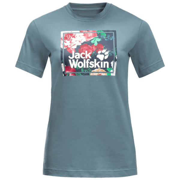 Wintertaling Grijs Jack Wolfskin Collecties Bloemenlogo Voor Dames T