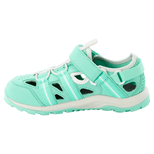 Lichtgroen-witte Jack Wolfskin Origins Zonneklimmer Voor Kinderen