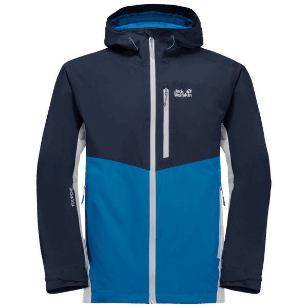 Heren Eagle Peak Jas Jack Wolfskin Blauw Pacific Nieuw