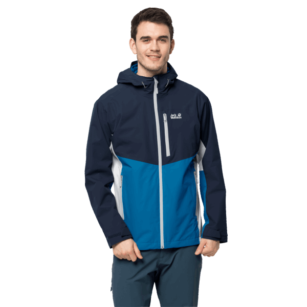 Heren Eagle Peak Jas Jack Wolfskin Blauw Pacific Nieuw