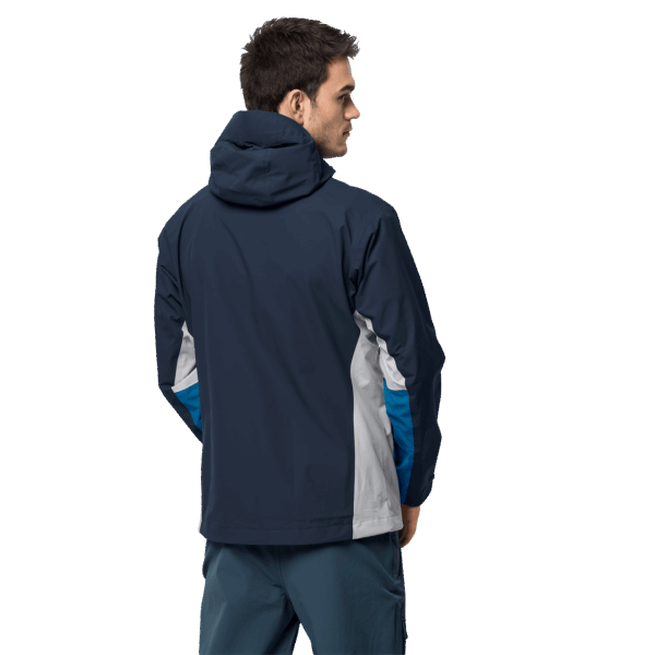 Heren Eagle Peak Jas Jack Wolfskin Blauw Pacific Nieuw