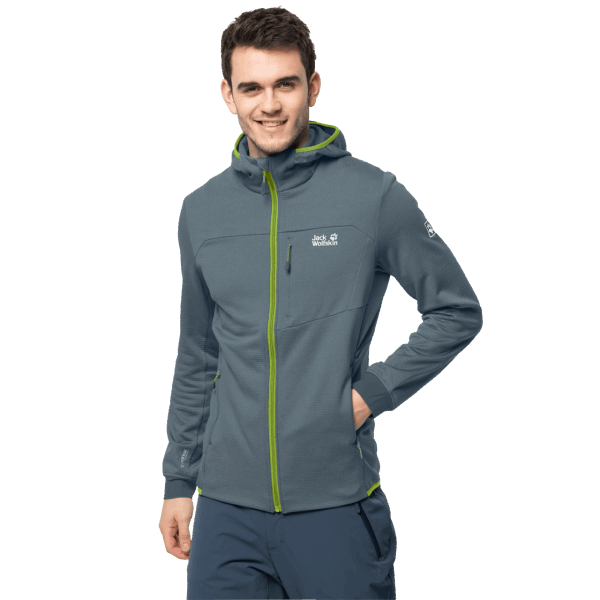 Jack Wolfskin Storm Grey Origin Hydro Grid Fleece Voor Heren