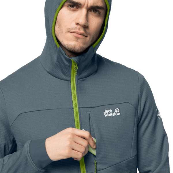 Jack Wolfskin Storm Grey Origin Hydro Grid Fleece Voor Heren