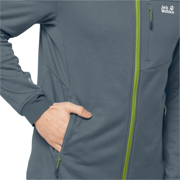 Jack Wolfskin Storm Grey Origin Hydro Grid Fleece Voor Heren