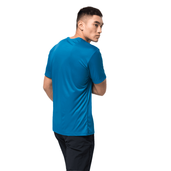 Jack Wolfskin Fashion Heren Tech T Blauw Pacific