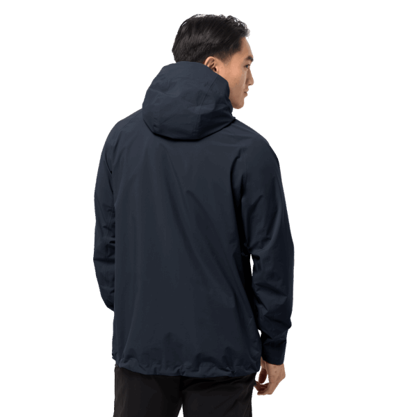 Nachtblauw Heren Hoogste Piek Jas Jack Wolfskin Nieuw