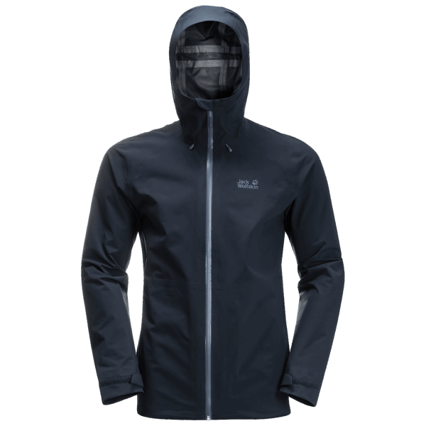 Nachtblauw Heren Hoogste Piek Jas Jack Wolfskin Nieuw
