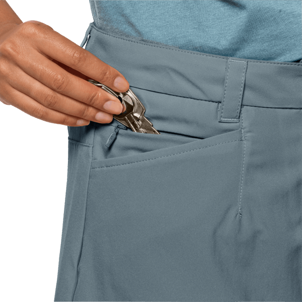 Origin Jack Wolfskin Teal Grijze Sonora Skort