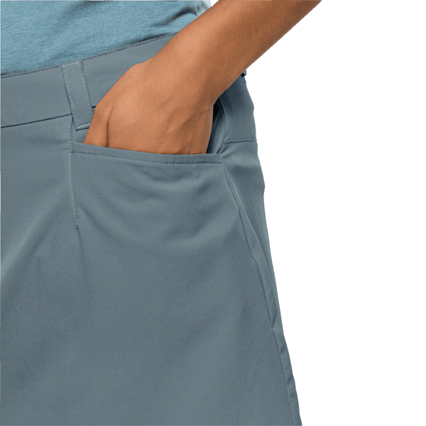 Origin Jack Wolfskin Teal Grijze Sonora Skort