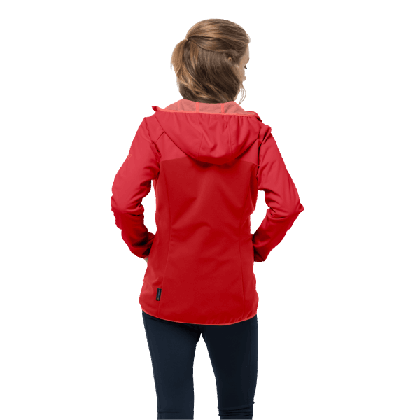 Jack Wolfskin Go Hike Softshell Voor Dames Origins Bright Scarlet