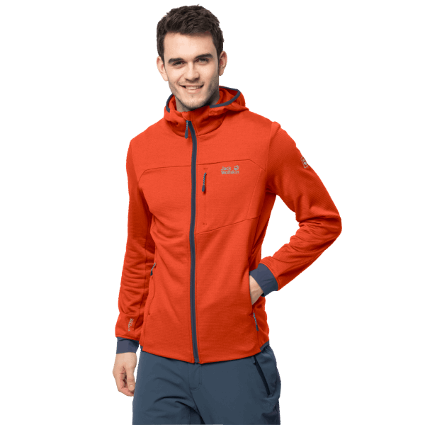 Heren Hydro Grid Fleece Wild Brier Fashion Jack Wolfskin