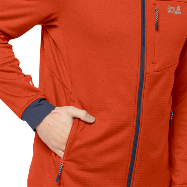 Heren Hydro Grid Fleece Wild Brier Fashion Jack Wolfskin
