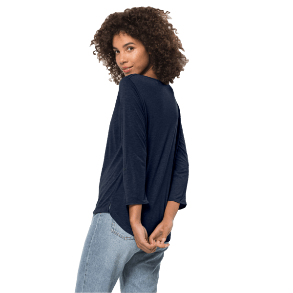 Jack Wolfskin Nachtblauw Dames Koraalkust 3/4 T Nieuw