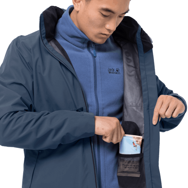 Donderblauw Evandale Herenjack Jack Wolfskin Origins
