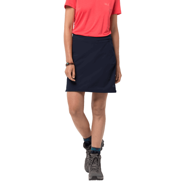 Jack Wolfskin Brands Hilltop Trail Skort Nachtblauw Voor Dames