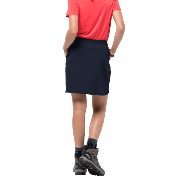 Jack Wolfskin Brands Hilltop Trail Skort Nachtblauw Voor Dames