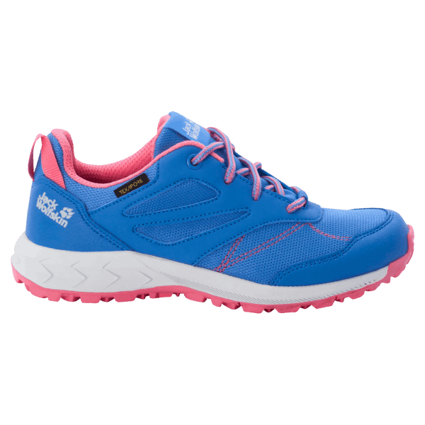 Jack Wolfskin Kid's Woodland Texapore Low Hot Blue Coral