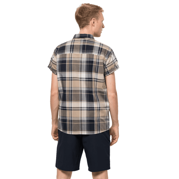 Jack Wolfskin Little Lake Herenoverhemd Sand Dun Checks Collectie