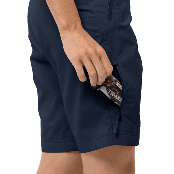 Active Trainingsshort Voor Dames Jack Wolfskin Hot Nachtblauw