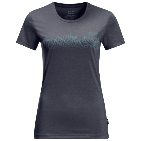 Origin Graphite Dames Crosstrail Graphic T Jack Wolfskin
