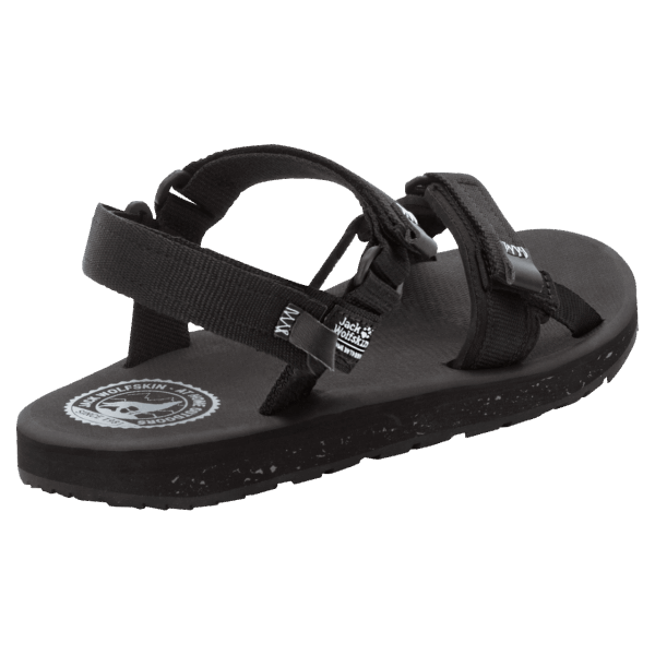 Brands Jack Wolfskin Zwart-lichtgrijze Outfresh Damessandaal